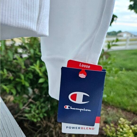 Champion Powerblend BF Graphic Crew women's sweatshirt NEW W TAGS XS - Picture 8 of 14